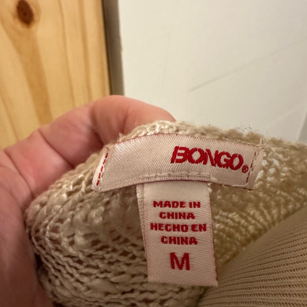 Bongo Beige Knit Sweater - M